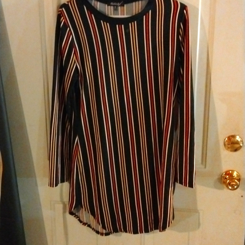 Long Sleeve Striped Mini dress